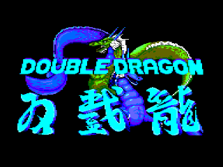 Double Dragon title screen for Amstrad CPC